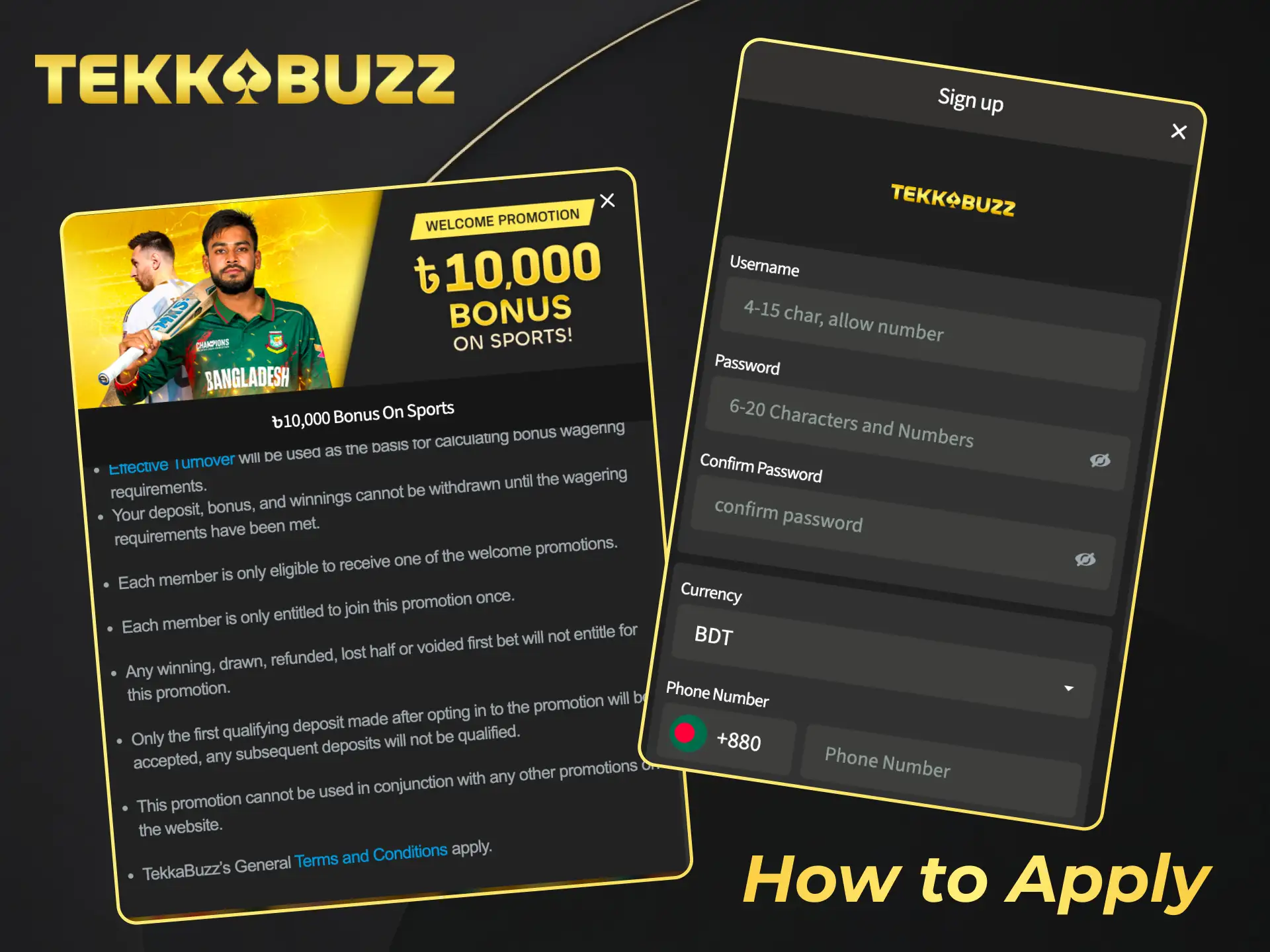 Learn how to apply a bonus code on TekkaBuzz easily.