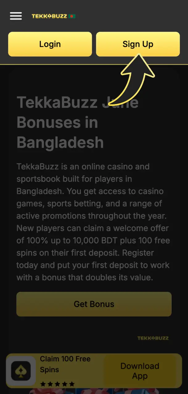 Create your account on the TekkaBuzz bonuses page to get started.