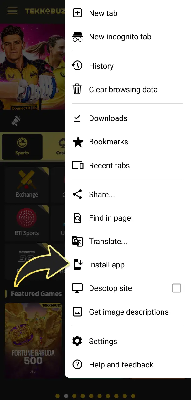 Install the PWA on your device to expedite TekkaBuzz registration.