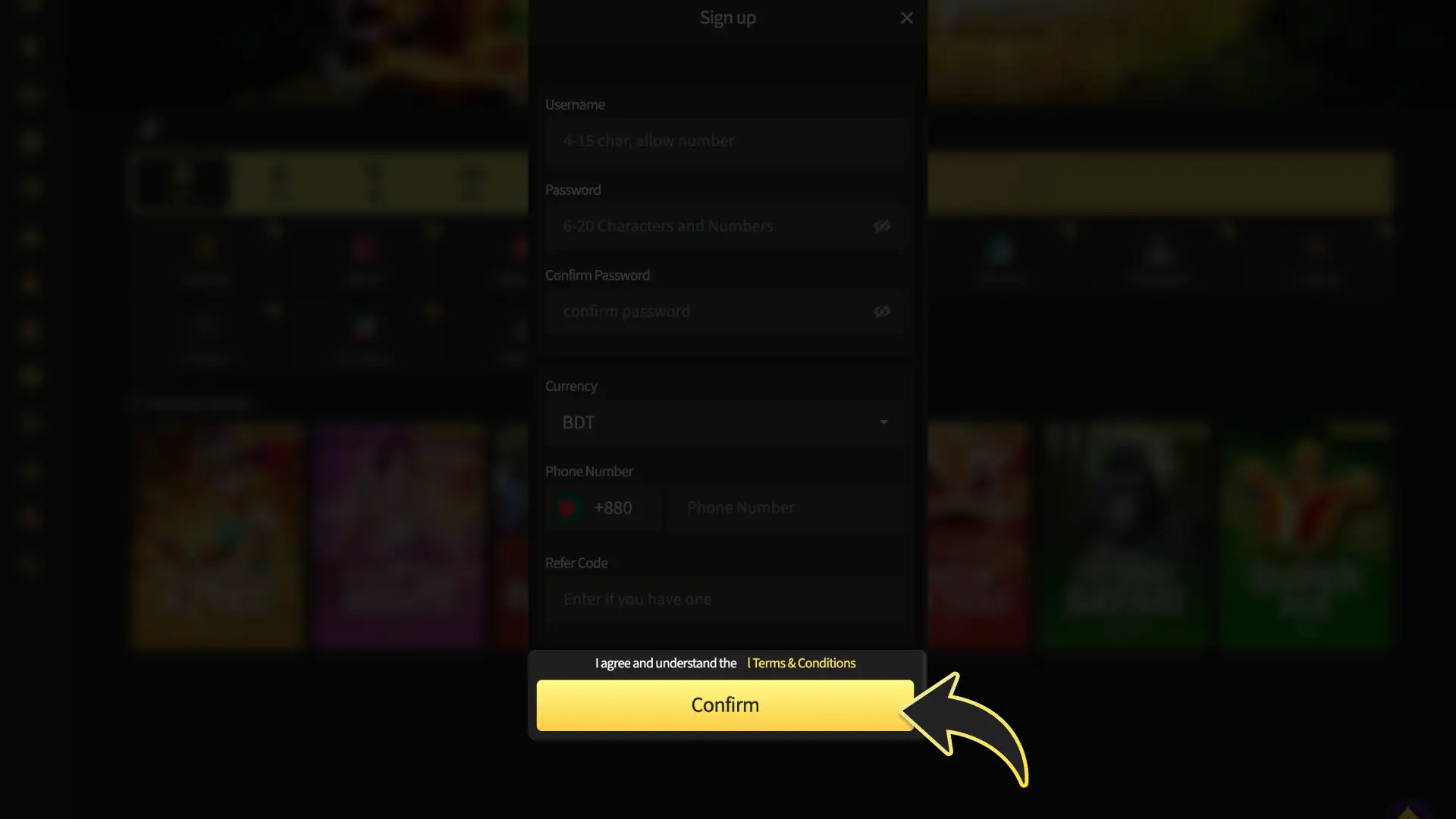 Confirm and submit your request to complete the TekkaBuzz registration form.