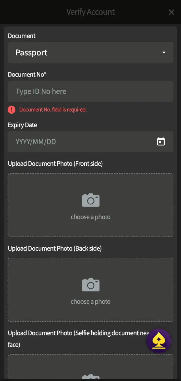 Upload your proof of identity to finalize your TekkaBuzz registration profile.